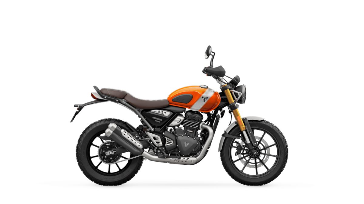 Scrambler 400 X Baja Orange and Aluminium