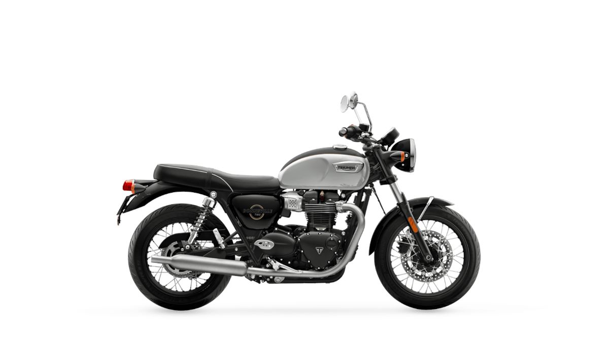 Bonneville T100 Snowdonia White / Sapphire Black