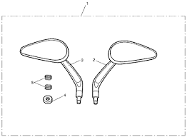 Triumph Teardrop Mirrors Black A9638085