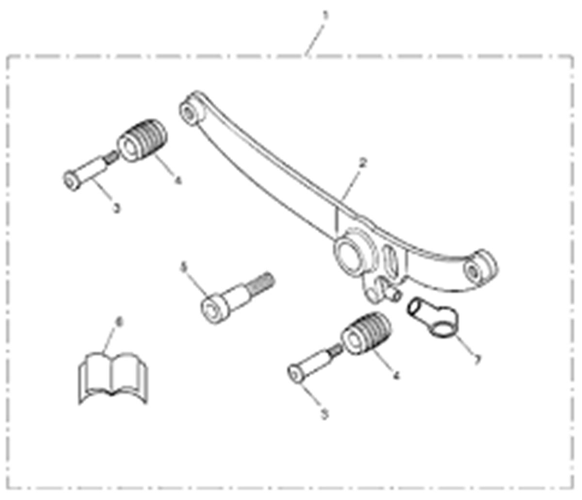 Rocker Gear Lever Kit, Chrome A9738048