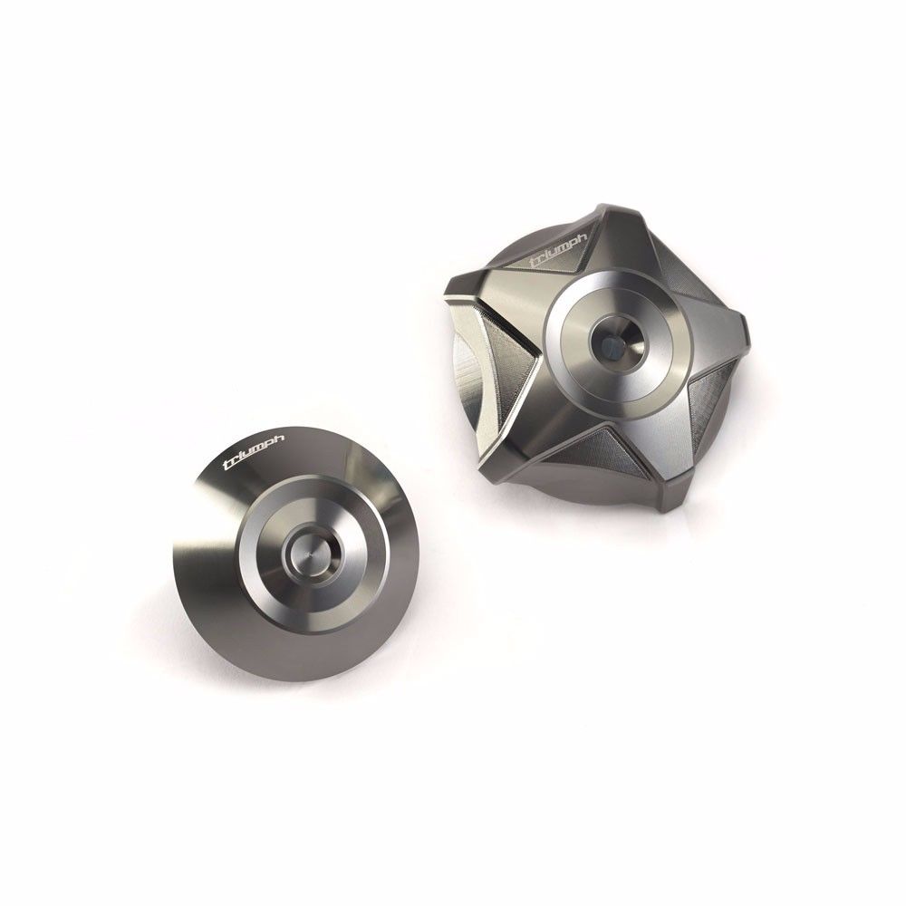 TRIUMPH ACCESSOIRES CNC MACHINED REAR WHEEL FINISHER GREY